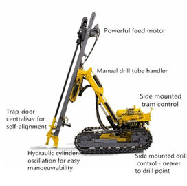 Downholeの穴の発破にあくことのためのハンマーのアンカー掘削装置の基礎抗打ち工事機械