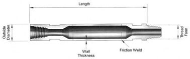 Mayhewは回転式訓練のための摩擦によって溶接される用具の接合箇所が付いているドリル棒114.3mmの直径に通します